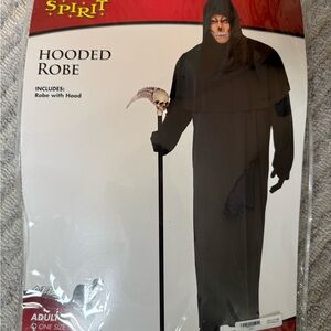 Spirit Black Hooded Robe, Halloween, Cosplay
